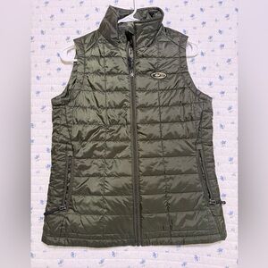 Women's Drake Waterfowl Olive Green Quilted Women's Vest Medium Lady Drake